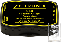 K Type Thermocouple EGT, Brake Temperature, Cylinder Head Temperature